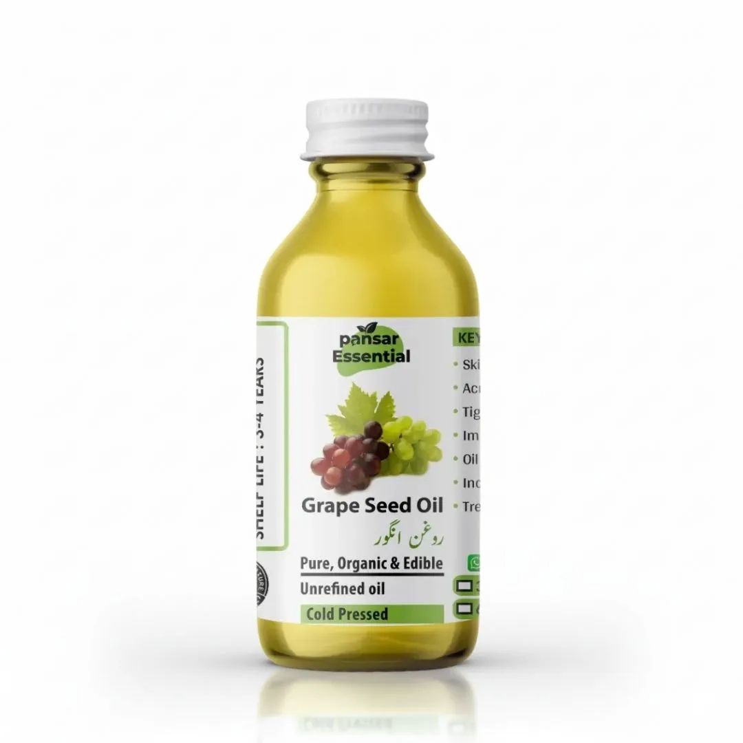 26-1.webp Grape Seed Oil (Roghan Angoor) – Edible, Skin Glow & Heart Health Pansar Essential - Image 1