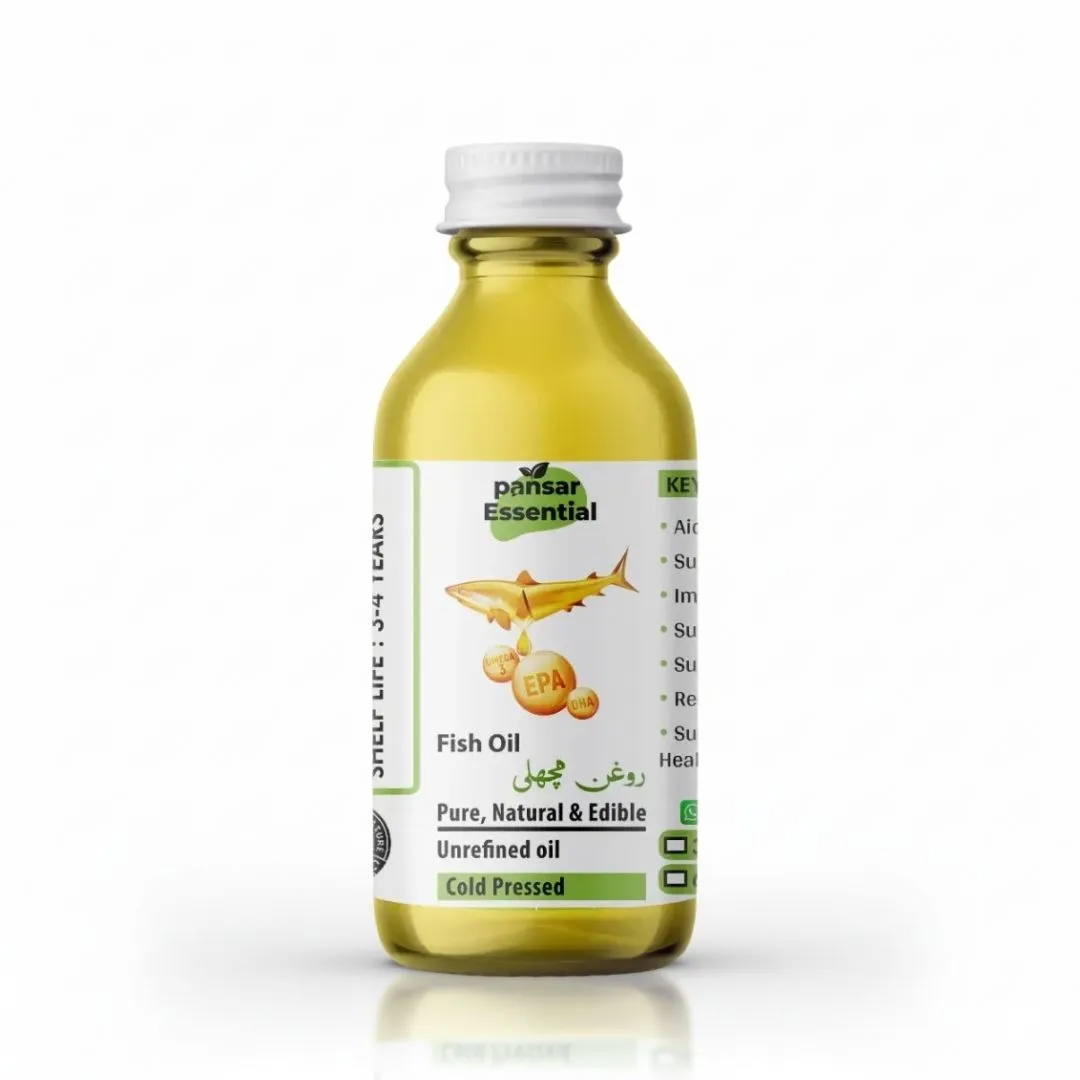 30-1.webp Fish Oil (Roghan Machli) - Omega-3 for Heart & Brain | Pansar Essential - Image 1