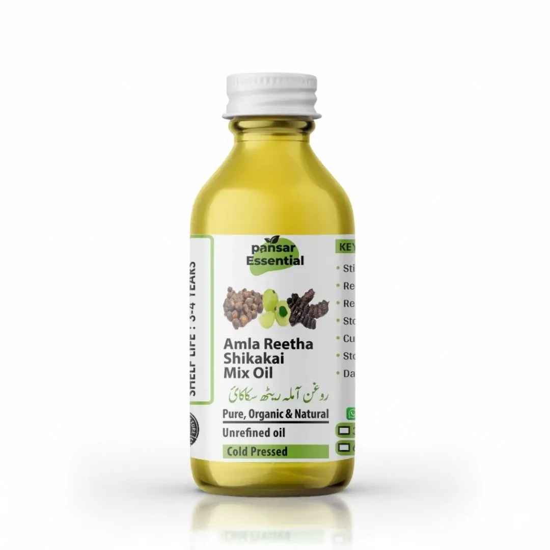 40-1.webp Amla Reetha Sikakai Oil for Hair Growth & Nourishment - Pansar Essential - Image 1