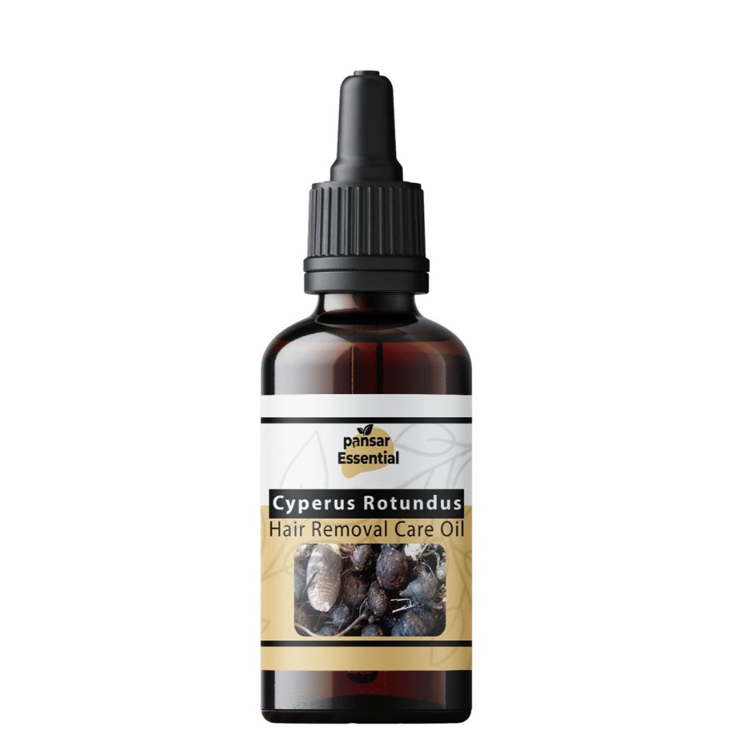 Pansar-Essential-Cyperus-Rotundus-Oil-Nagarmotha-Natural-Hair-Removal-Care.jpg Cyperus Rotundus Hair Removal Care Oil - Premium Nagarmotha Oil for Smooth, Hair-Free Skin | Permanent Hair Reduction Solution - Image 1